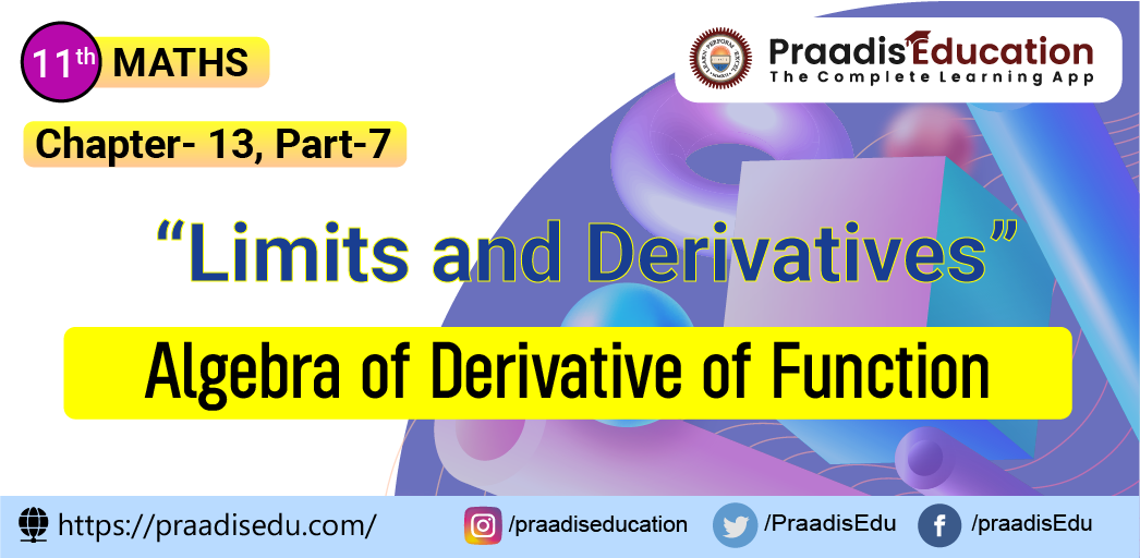 Algebra of Derivative of Function